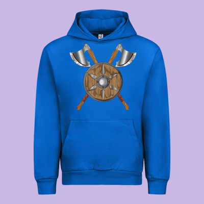 Renaissance Fair Faire Festival Medieval Theme Axe Shield Urban Hoodie Designed By Designpulse