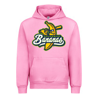Fuchsia Pink bananas Urban Hoodie - DesignPulse