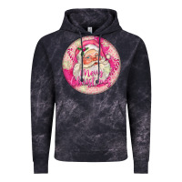 Cloud Black Pink Merry Christmas Santa Vintage Hoodie - FaDigitalArtStudio