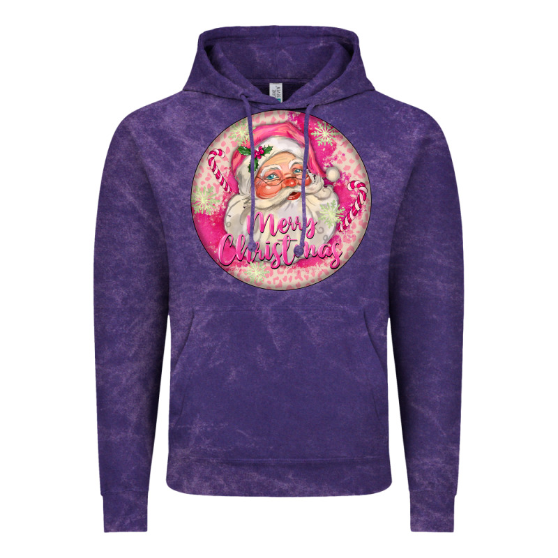 Pink Merry Christmas Santa Vintage Hoodie by FaDigitalArtStudio | Teevron