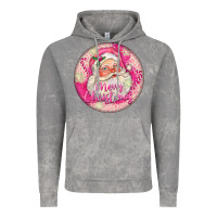 Cloud Rock Pink Merry Christmas Santa Vintage Hoodie - FaDigitalArtStudio