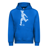 Cobalt soccer player ball Urban Hoodie - DesignPulse