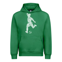 Emerald soccer player ball Urban Hoodie - DesignPulse