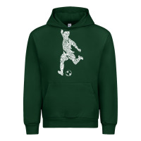 Forest Green soccer player ball Urban Hoodie - DesignPulse