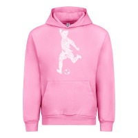 Fuchsia Pink soccer player ball Urban Hoodie - DesignPulse