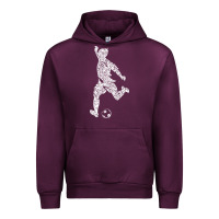 Mauve Wine soccer player ball Urban Hoodie - DesignPulse