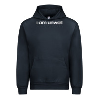 Navy i am unwell Urban Hoodie - DesignPulse