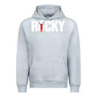 Heather Grey boxer r o c k y Urban Hoodie - DesignPulse