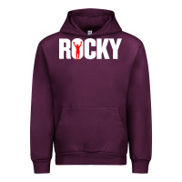 Mauve Wine boxer r o c k y Urban Hoodie - DesignPulse