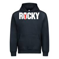 Navy boxer r o c k y Urban Hoodie - DesignPulse