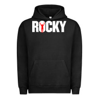 Pigment Black boxer r o c k y Urban Hoodie - DesignPulse
