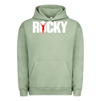 Pigment Oil Green boxer r o c k y Urban Hoodie - DesignPulse