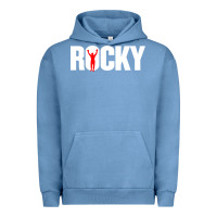 Pigment Pebble Blue boxer r o c k y Urban Hoodie - DesignPulse