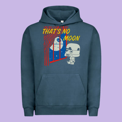 That's No Moon Urban Hoodie Designed By Designpulse