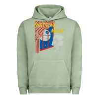 Pigment Oil Green that's no moon Urban Hoodie - DesignPulse