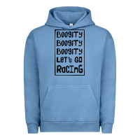 Pigment Pebble Blue boogity lets go racing Urban Hoodie - DesignPulse