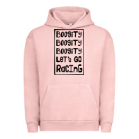 Pigment Salmon boogity lets go racing Urban Hoodie - DesignPulse