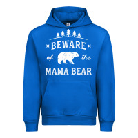 Cobalt beware mama bear mom protect strong mother graphic clip art t shirt Urban Hoodie - DesignPulse