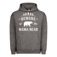 Pigment Tornado beware mama bear mom protect strong mother graphic clip art t shirt Urban Hoodie - DesignPulse
