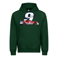 Forest Green Bill Elliott 1988 Winston Cup 9 Stock Car  Classic Urban Hoodie - DesignPulse