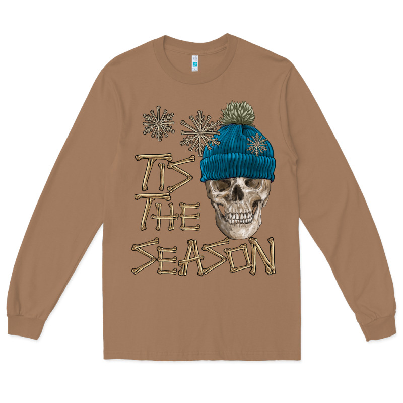 Skull Tis The Season Winter Long Sleeve Tee by FaDigitalArtStudio | Teevron