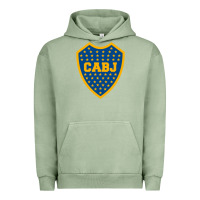 Pigment Oil Green Boca Juniors Urban Hoodie - DesignPulse