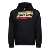 Black CANAM Vintage Original ATV UTV off road Gift Long Sleeve Urban Hoodie - DesignPulse