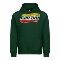 Forest Green CANAM Vintage Original ATV UTV off road Gift Long Sleeve Urban Hoodie - DesignPulse