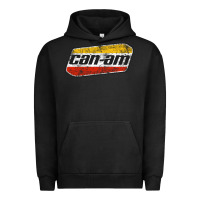 Pigment Black CANAM Vintage Original ATV UTV off road Gift Long Sleeve Urban Hoodie - DesignPulse