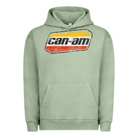 Pigment Oil Green CANAM Vintage Original ATV UTV off road Gift Long Sleeve Urban Hoodie - DesignPulse