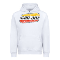 White CANAM Vintage Original ATV UTV off road Gift Long Sleeve Urban Hoodie - DesignPulse