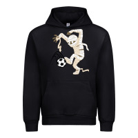 Black funny halloween soccer ball Urban Hoodie - DesignPulse