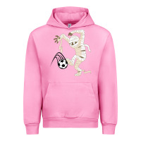Fuchsia Pink funny halloween soccer ball Urban Hoodie - DesignPulse