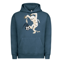 Pigment Midnight Navy funny halloween soccer ball Urban Hoodie - DesignPulse