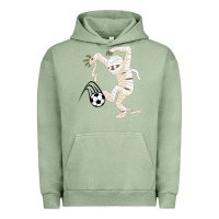 Pigment Oil Green funny halloween soccer ball Urban Hoodie - DesignPulse