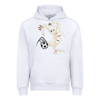 White funny halloween soccer ball Urban Hoodie - DesignPulse