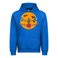 Cobalt cheerleading skeleton halloween cheer skeleton cheerleader t shirt Urban Hoodie - DesignPulse