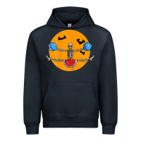 Navy cheerleading skeleton halloween cheer skeleton cheerleader t shirt Urban Hoodie - DesignPulse