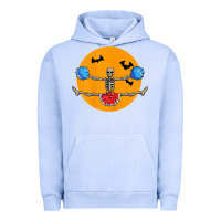 Pigment Grape Ice cheerleading skeleton halloween cheer skeleton cheerleader t shirt Urban Hoodie - DesignPulse