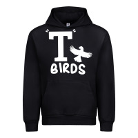 Black t birds greaser thunderbirds 1970s t birds pullover hoodie Urban Hoodie - DesignPulse