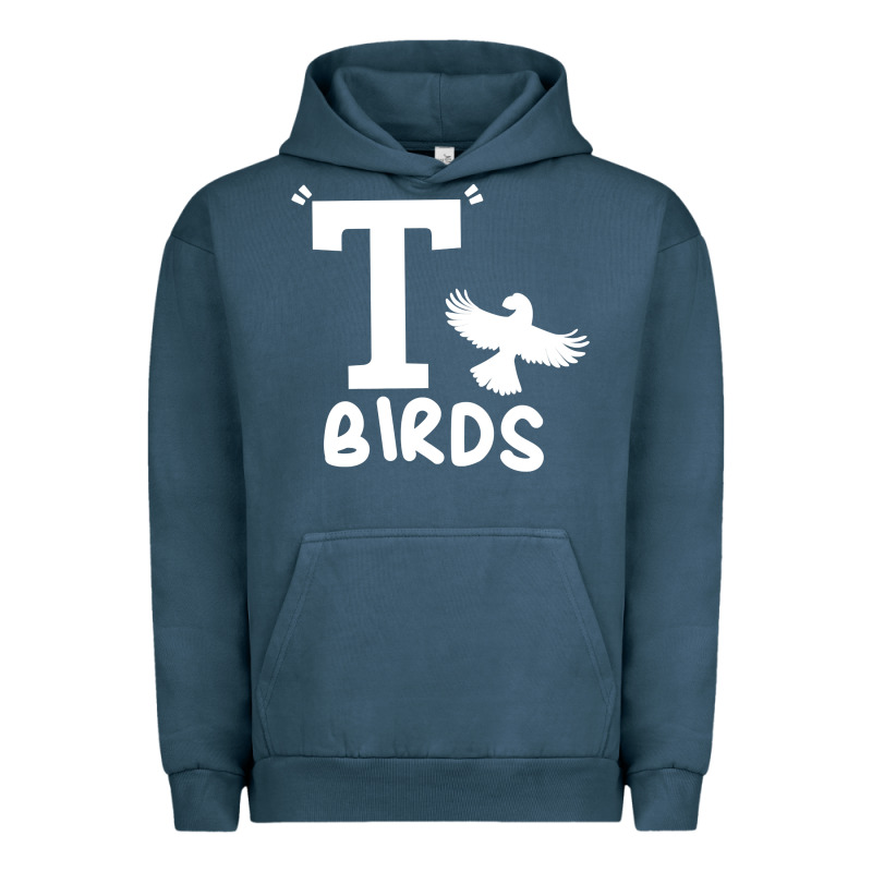 T Birds Greaser Thunderbirds 1970s T Birds Pullover Hoodie Urban Hoodie by DesignPulse | Teevron