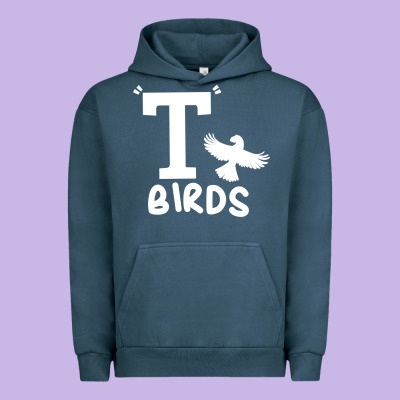 T Birds Greaser Thunderbirds 1970s T Birds Pullover Hoodie Urban Hoodie Designed By Designpulse
