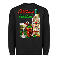 Black christmas cocktail martini and gift Heavyweight Sweatshirt - AdoDesignShop