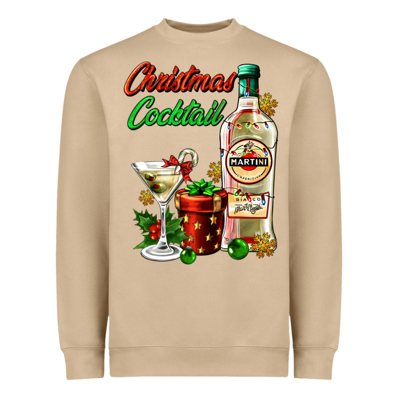 Christmas Cocktail Martini And Gift Heavyweight Sweatshirt by AdoDesignShop | Teevron