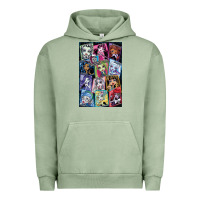 Pigment Oil Green monster high character Urban Hoodie - DesignPulse
