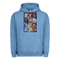 Pigment Pebble Blue monster high character Urban Hoodie - DesignPulse