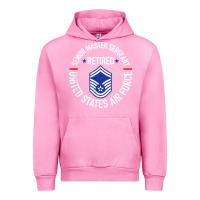 Fuchsia Pink senior master sergeant retired air force retirement gifts t shirt Urban Hoodie - DesignPulse