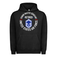 Pigment Black senior master sergeant retired air force retirement gifts t shirt Urban Hoodie - DesignPulse