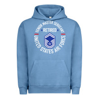 Pigment Pebble Blue senior master sergeant retired air force retirement gifts t shirt Urban Hoodie - DesignPulse