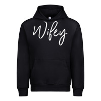 Black wifey sweat(b) Urban Hoodie - DesignPulse